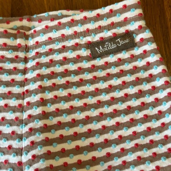 MATILDA JANE Leggings Bundle Girls 6 Legging Pants 3 Pairs Blue Stripes Ruffles - Picture 4 of 16